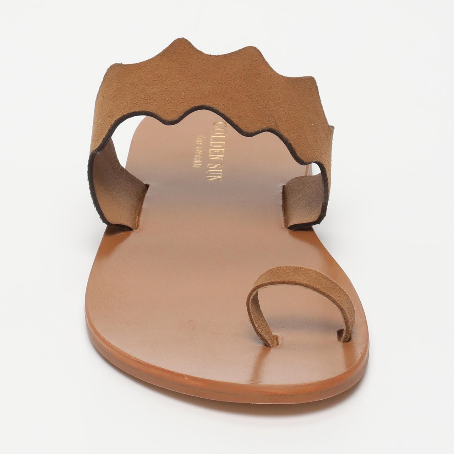 NAOMI sandales en cuir camel