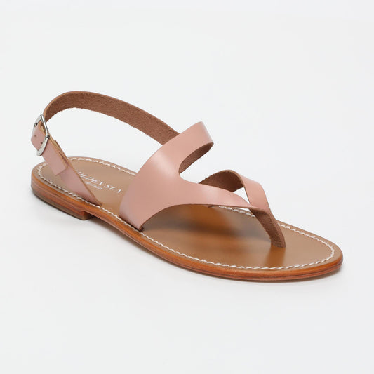 NAOREO sandales en cuir pink