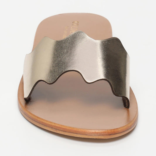 NATALIE sandales en cuir gold