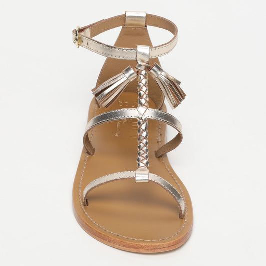 OLBIA sandales en cuir gold