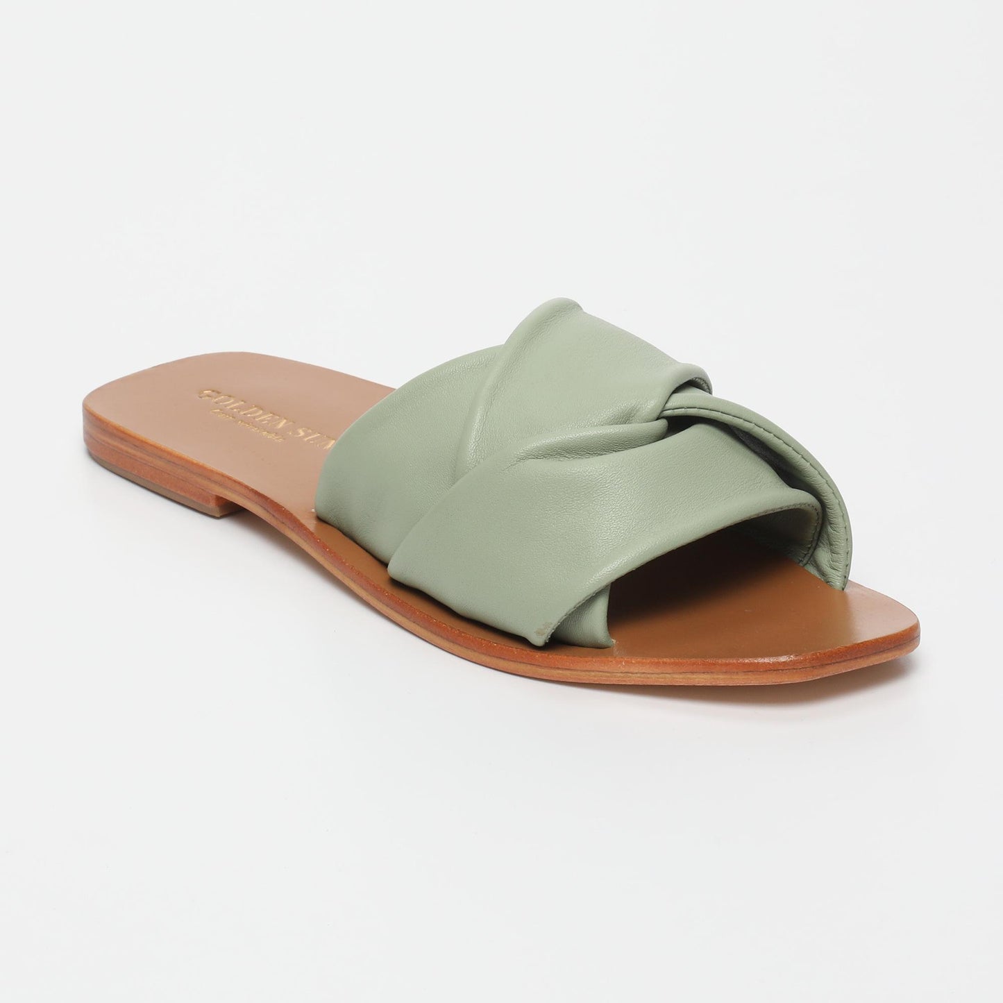 ORIATA sandales en cuir lt green