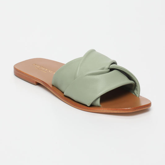ORIATA sandales en cuir lt green