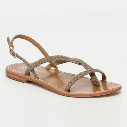 ORIOLE sandales en cuir grey