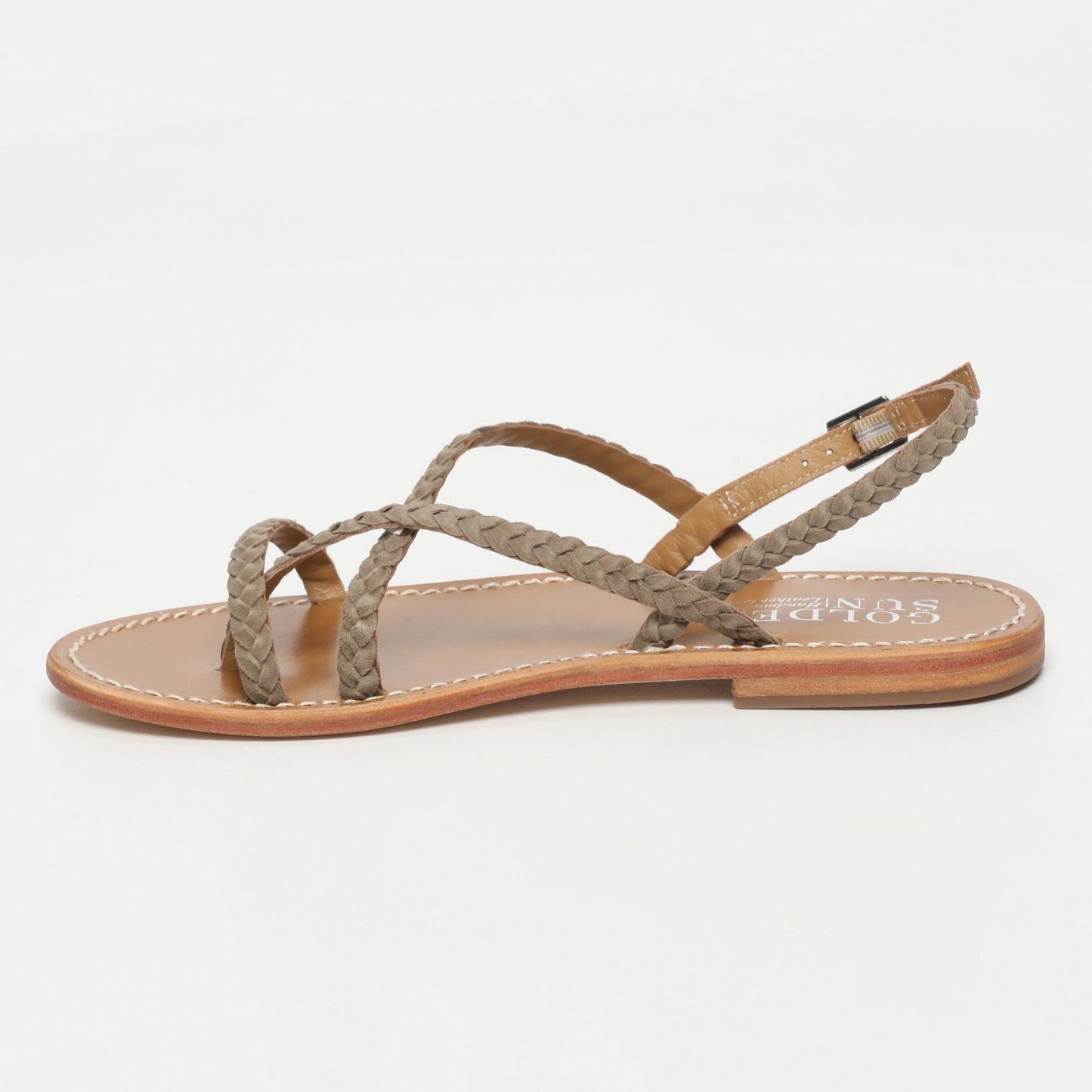 ORIOLE sandales en cuir grey