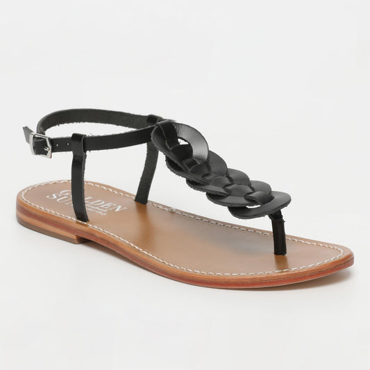 OSSELA sandales en cuir black
