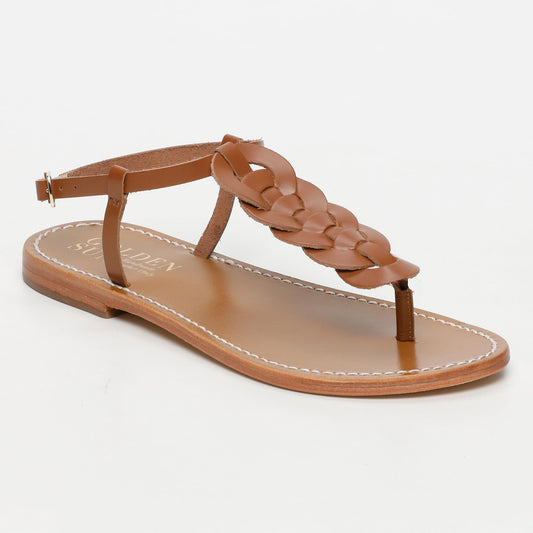 OSSELA sandales en cuir camel