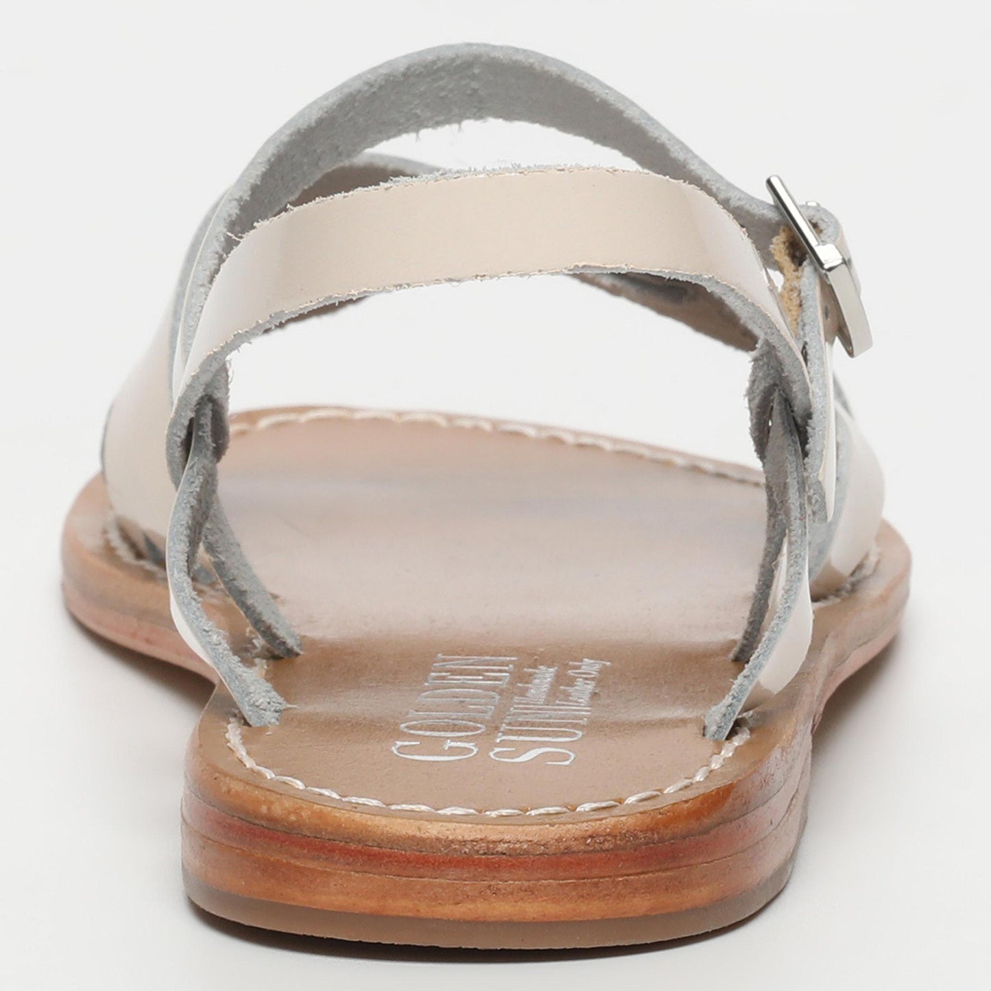 PHOTINIA sandales en cuir light pink patent