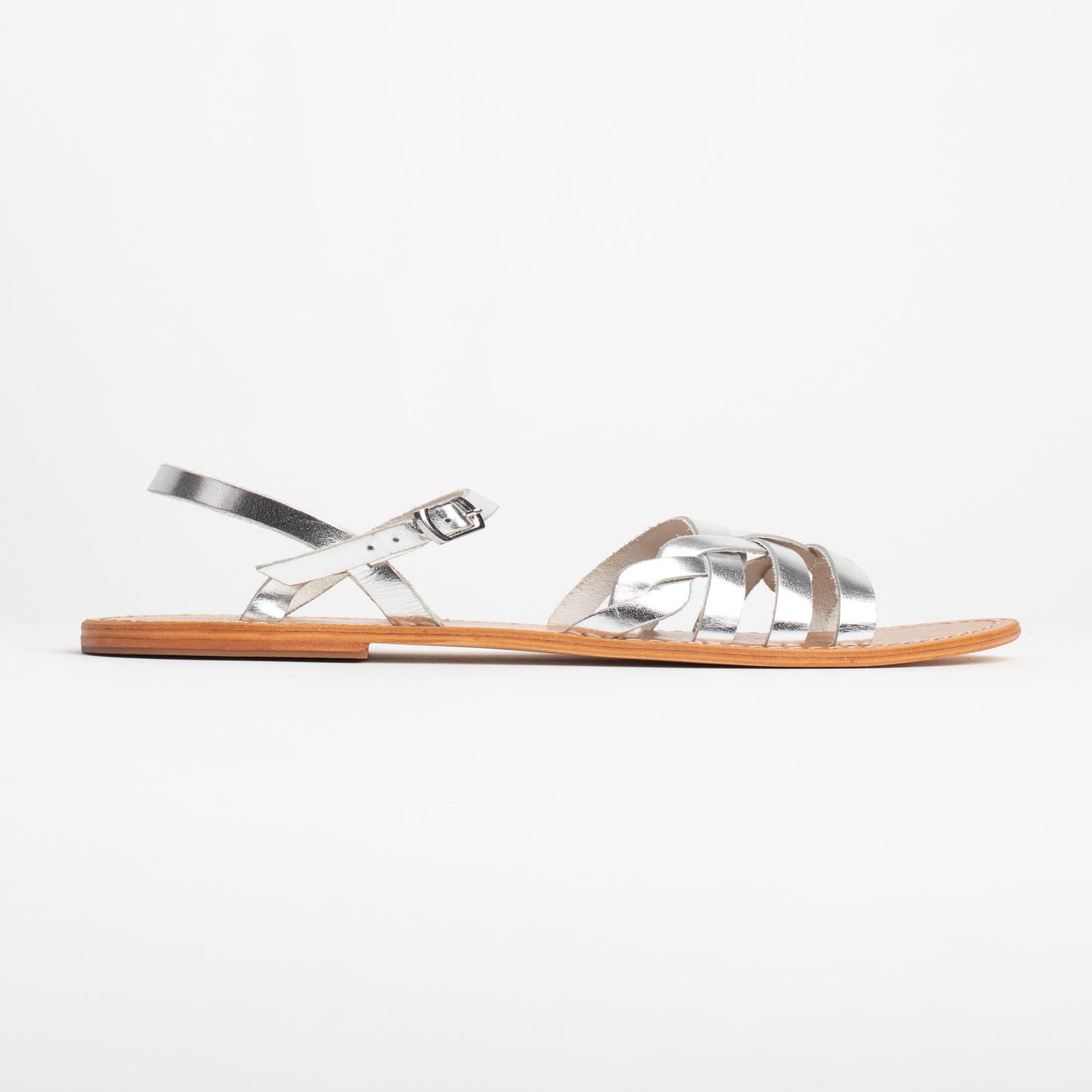 PHOTINIA sandales en cuir silver