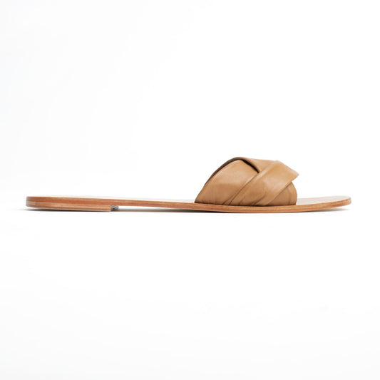 POEMA sandales en cuir light tan
