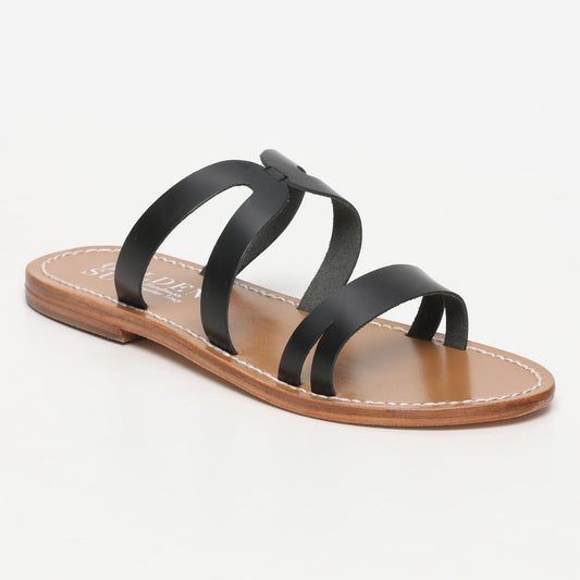 PREDALVA sandales en cuir black