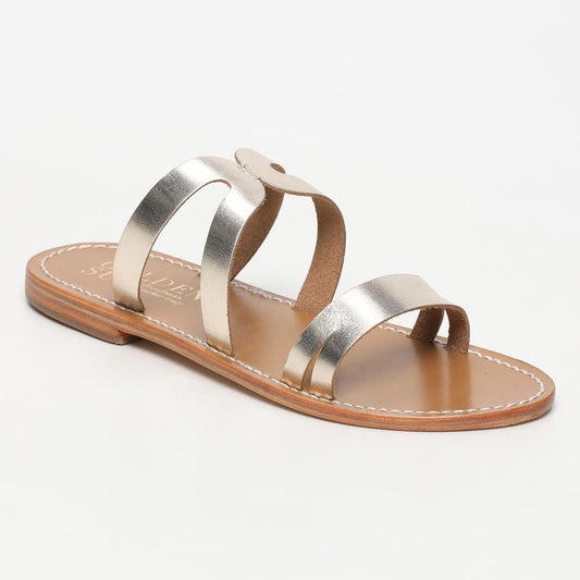 PREDALVA sandales en cuir gold