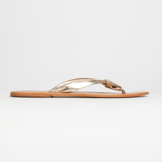 PUROTU sandales en cuir gold