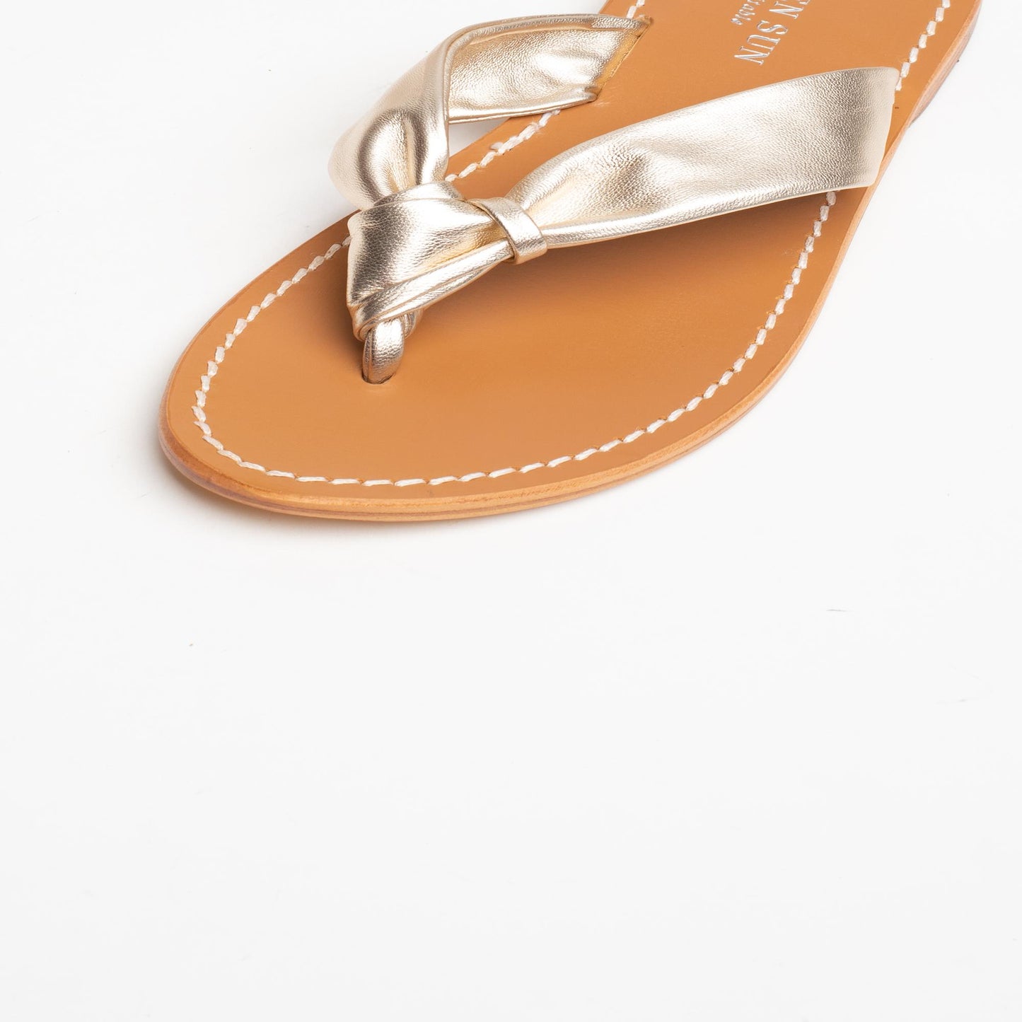 PUROTU sandales en cuir gold