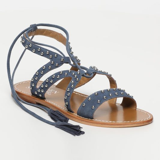 RIOLINDO sandales en cuir navy