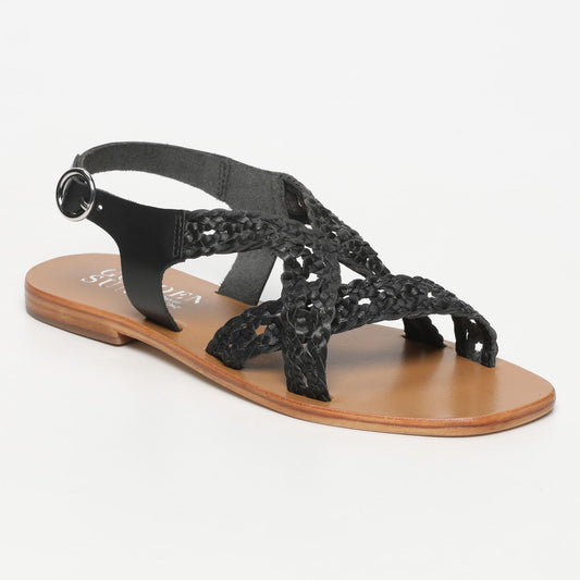 RORIZ sandales en cuir black