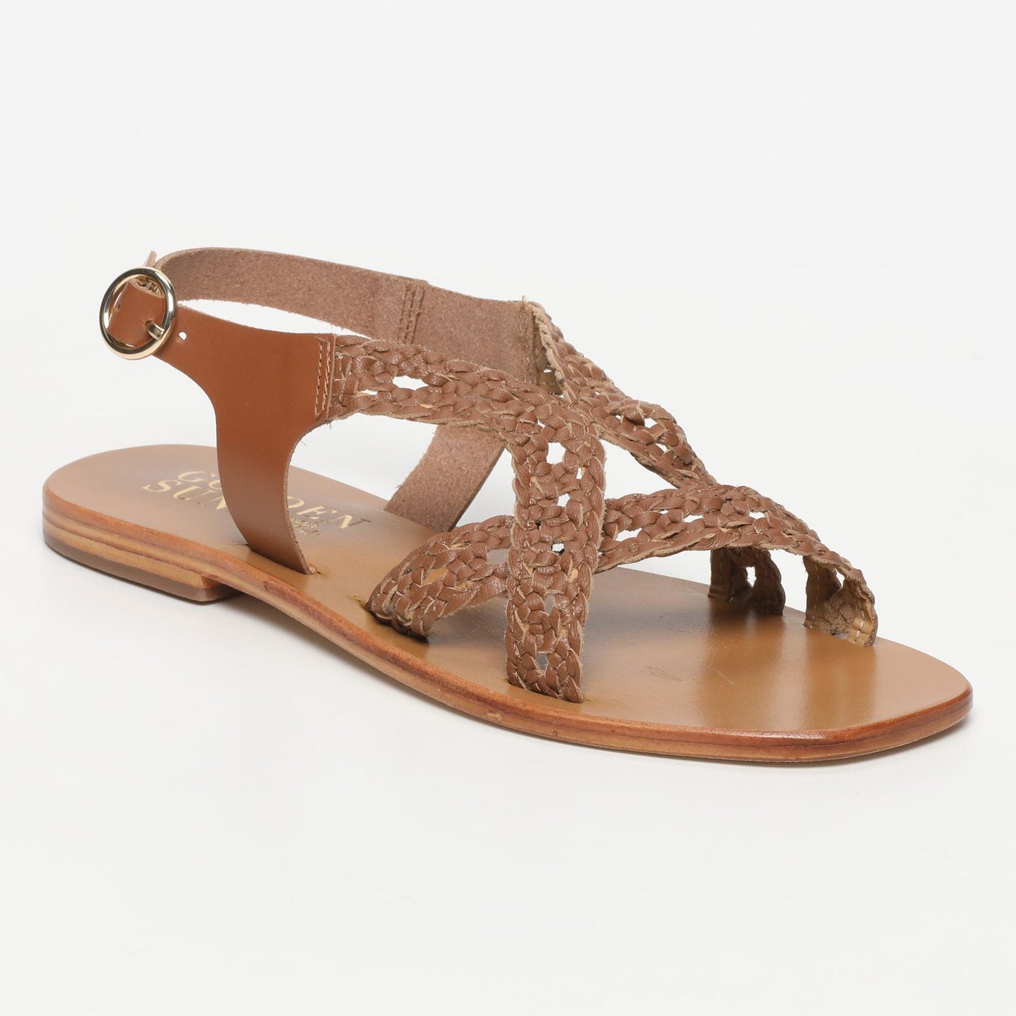 RORIZ sandales en cuir camel
