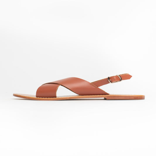 ROSEDALE sandales en cuir camel