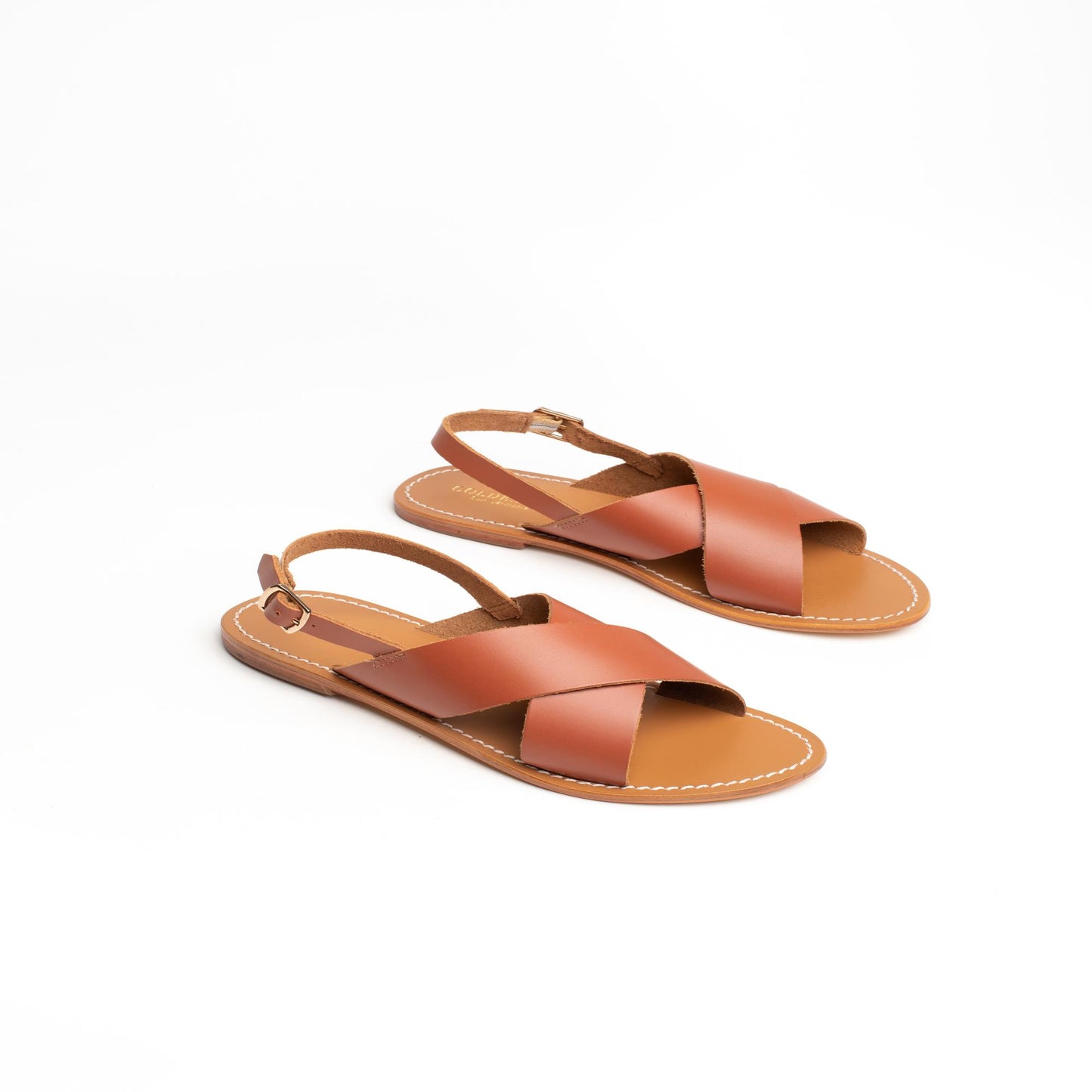 ROSEDALE sandales en cuir camel