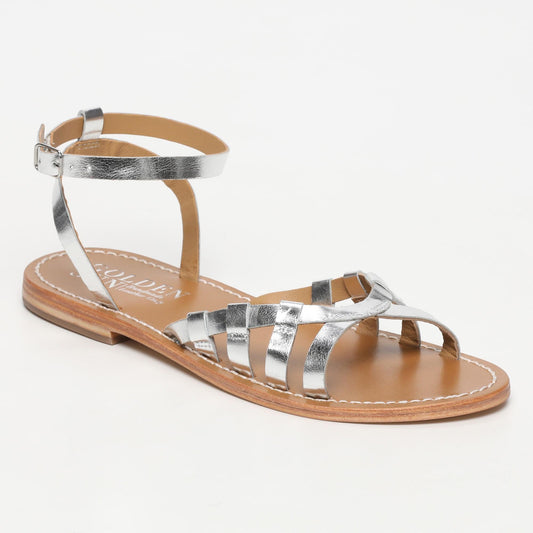 SABARIZ sandales en cuir silver