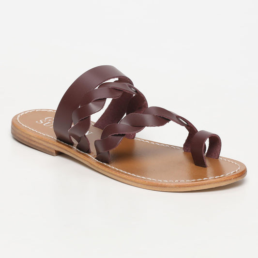 SAMPRIZ sandales en cuir burgundy