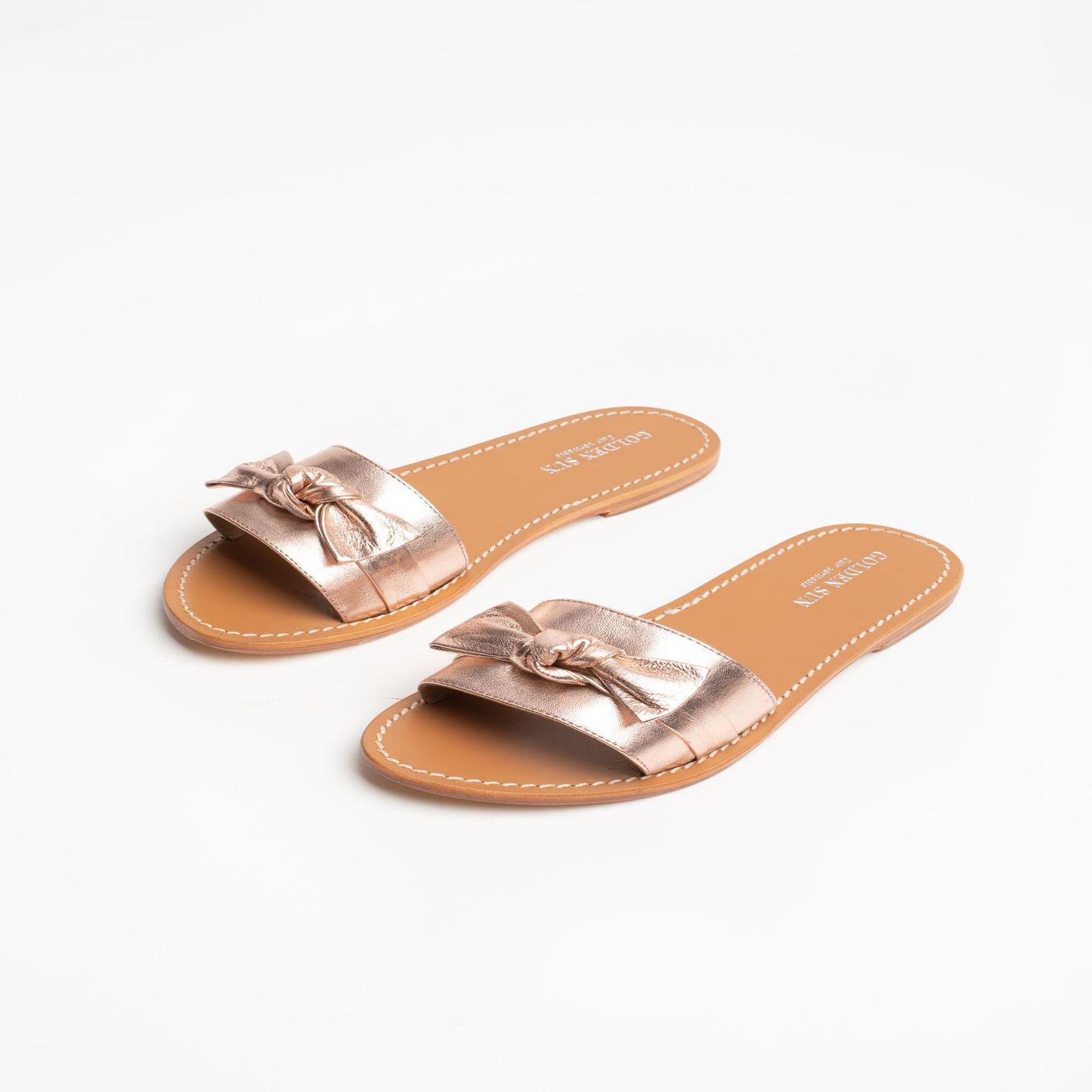 SANDER sandales en cuir rosegold