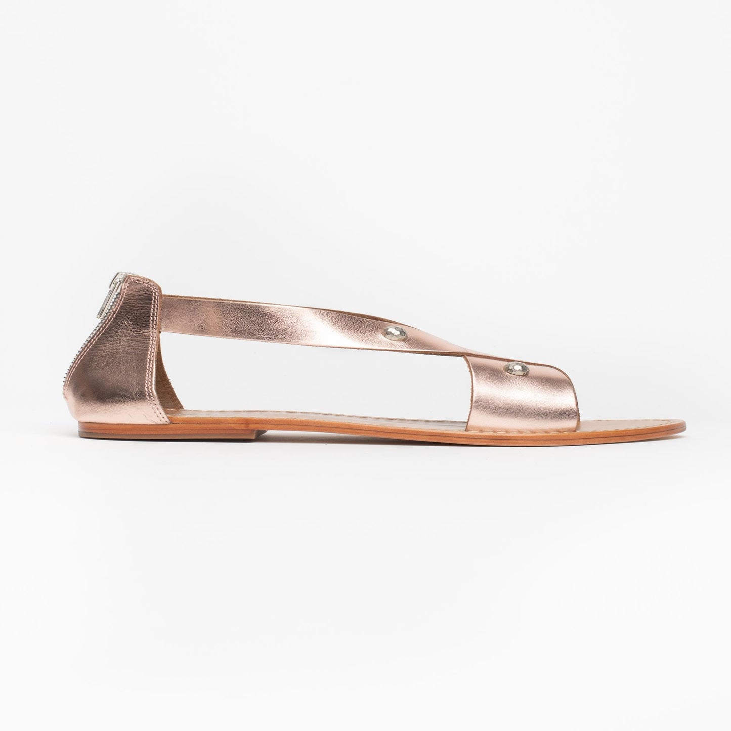 SEACREST sandales en cuir rosegold