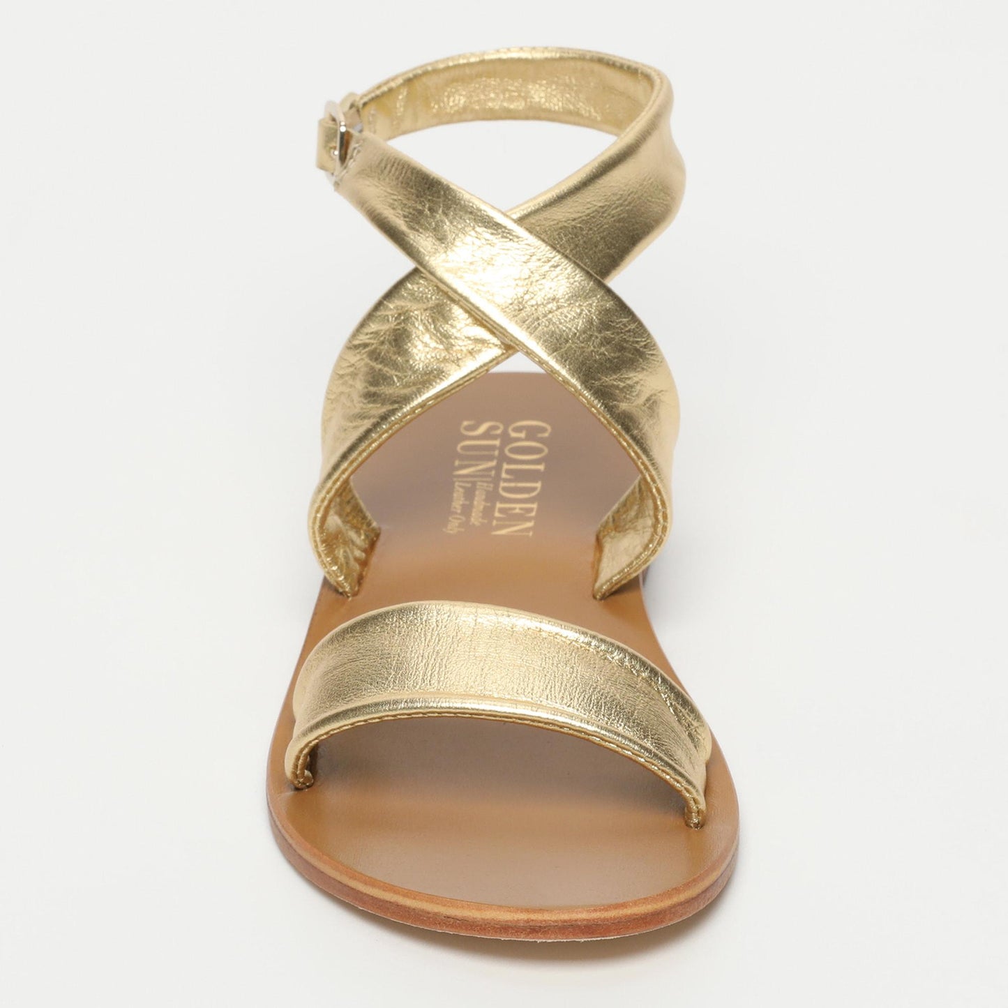 SEPINS sandales en cuir dark gold