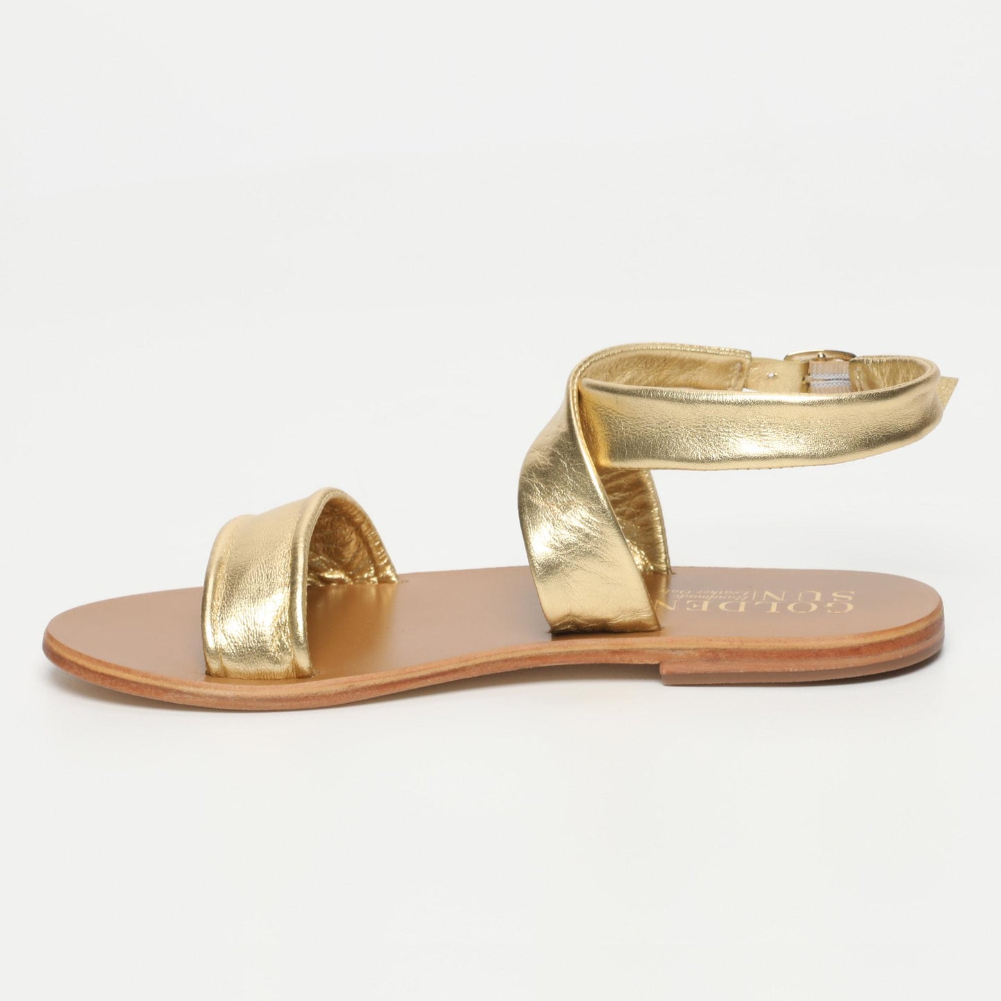SEPINS sandales en cuir dark gold