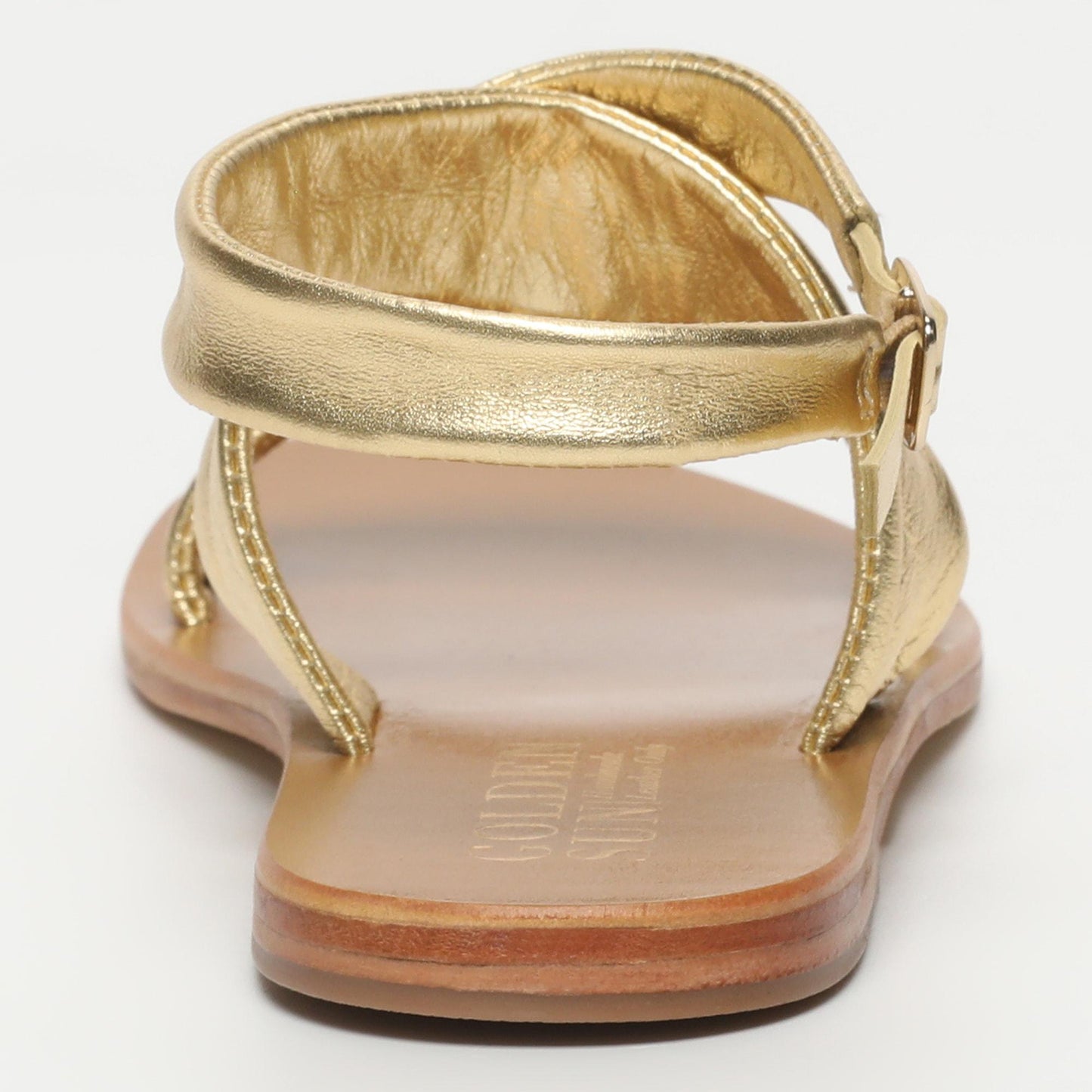 SEPINS sandales en cuir dark gold
