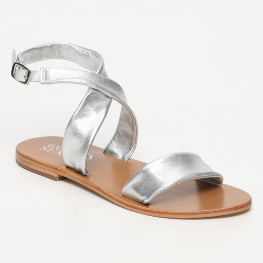 SEPINS sandales en cuir silver