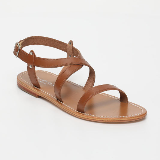 STELLA sandales en cuir camel