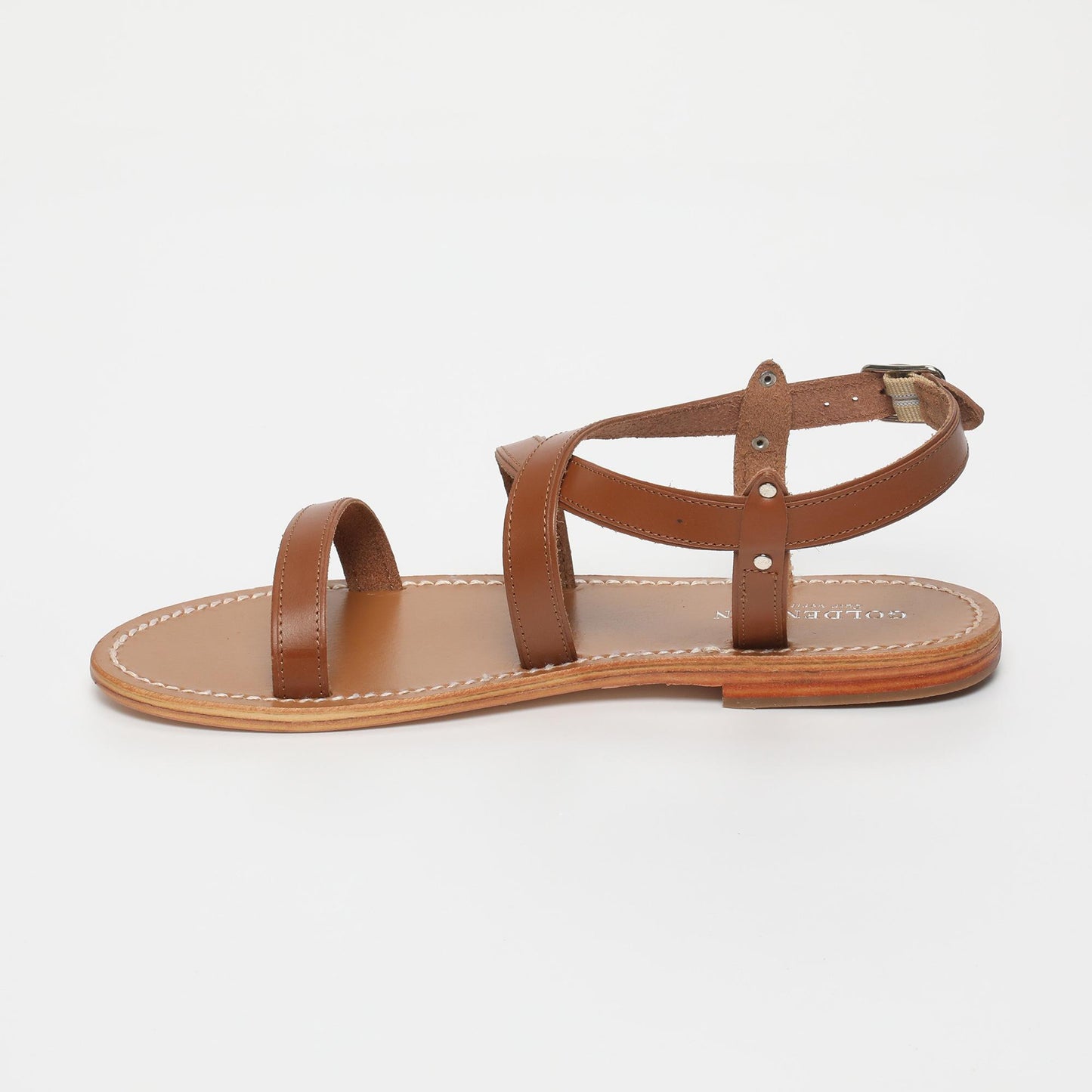 STELLA sandales en cuir camel
