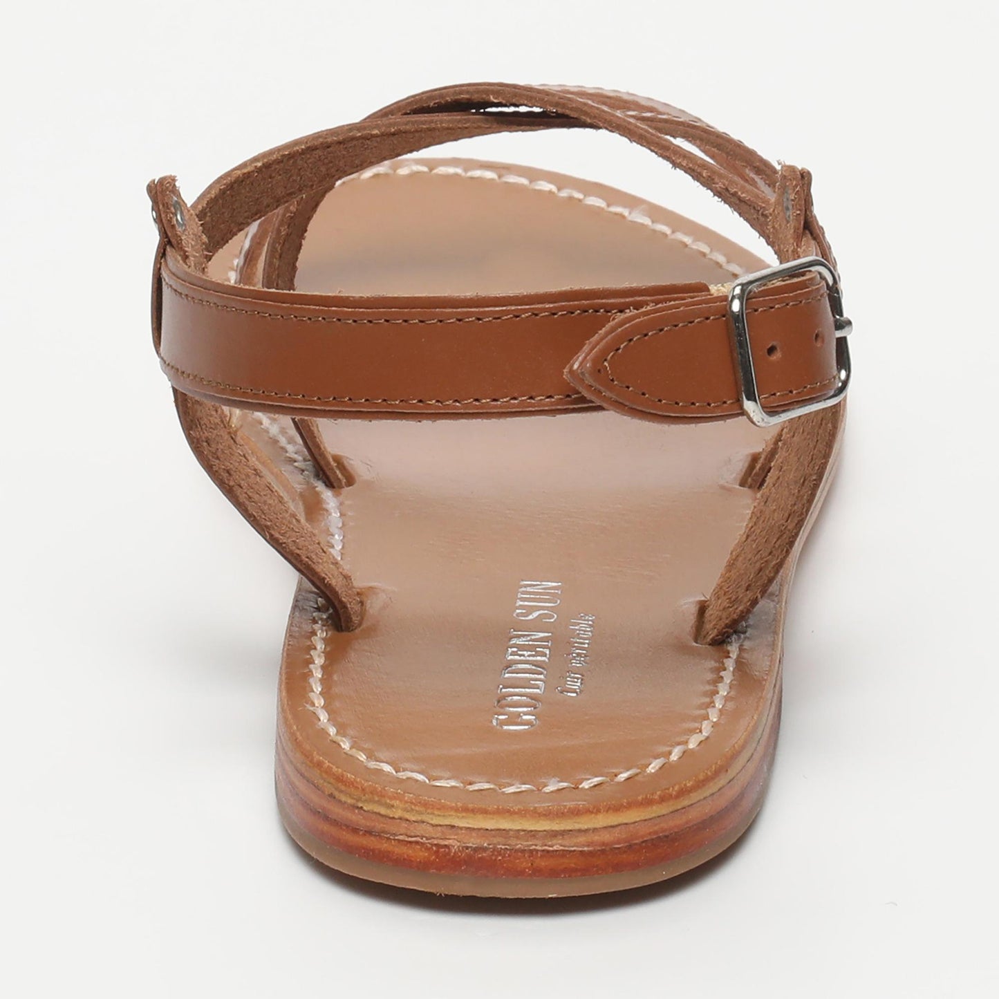 STELLA sandales en cuir camel