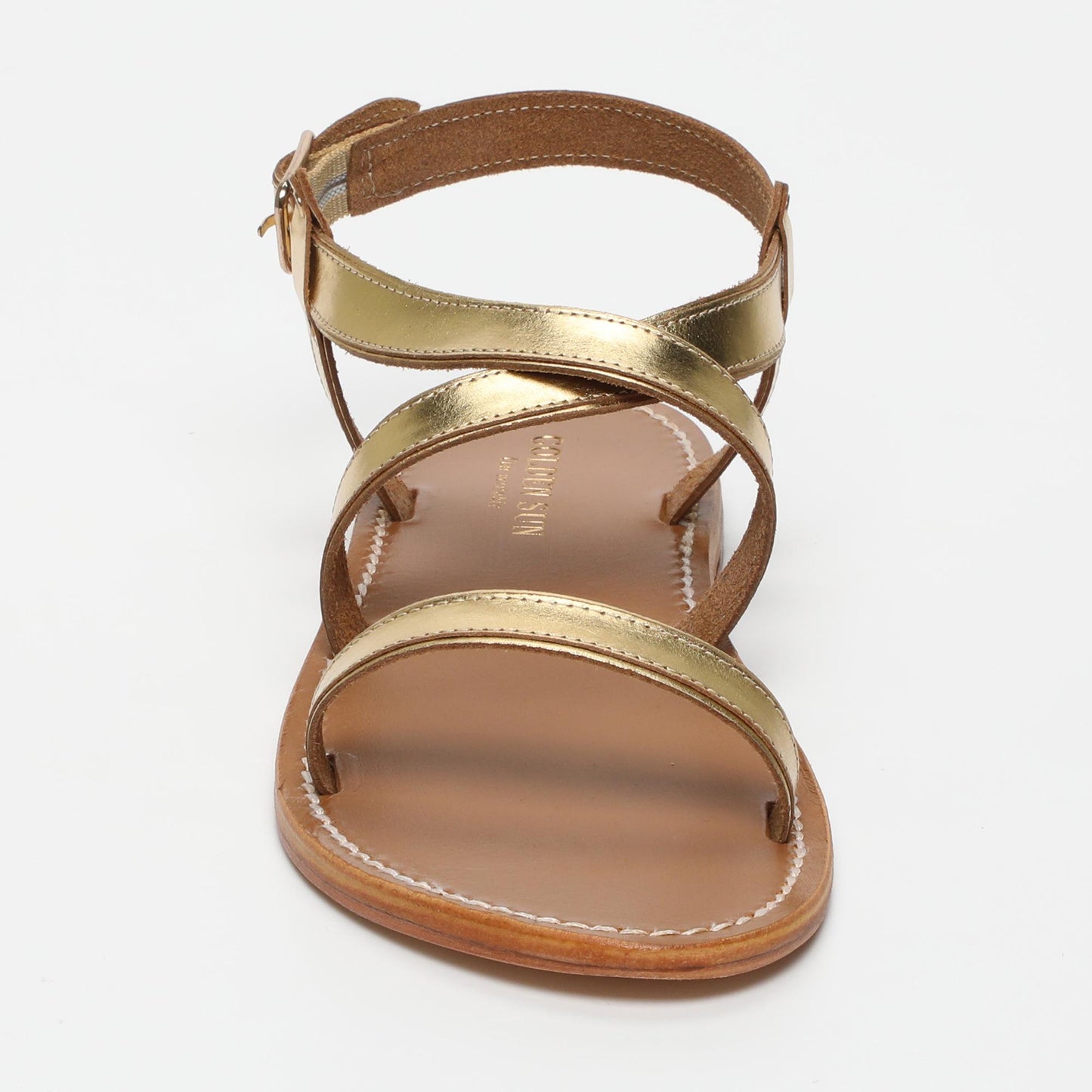 STELLA sandales en cuir dark gold