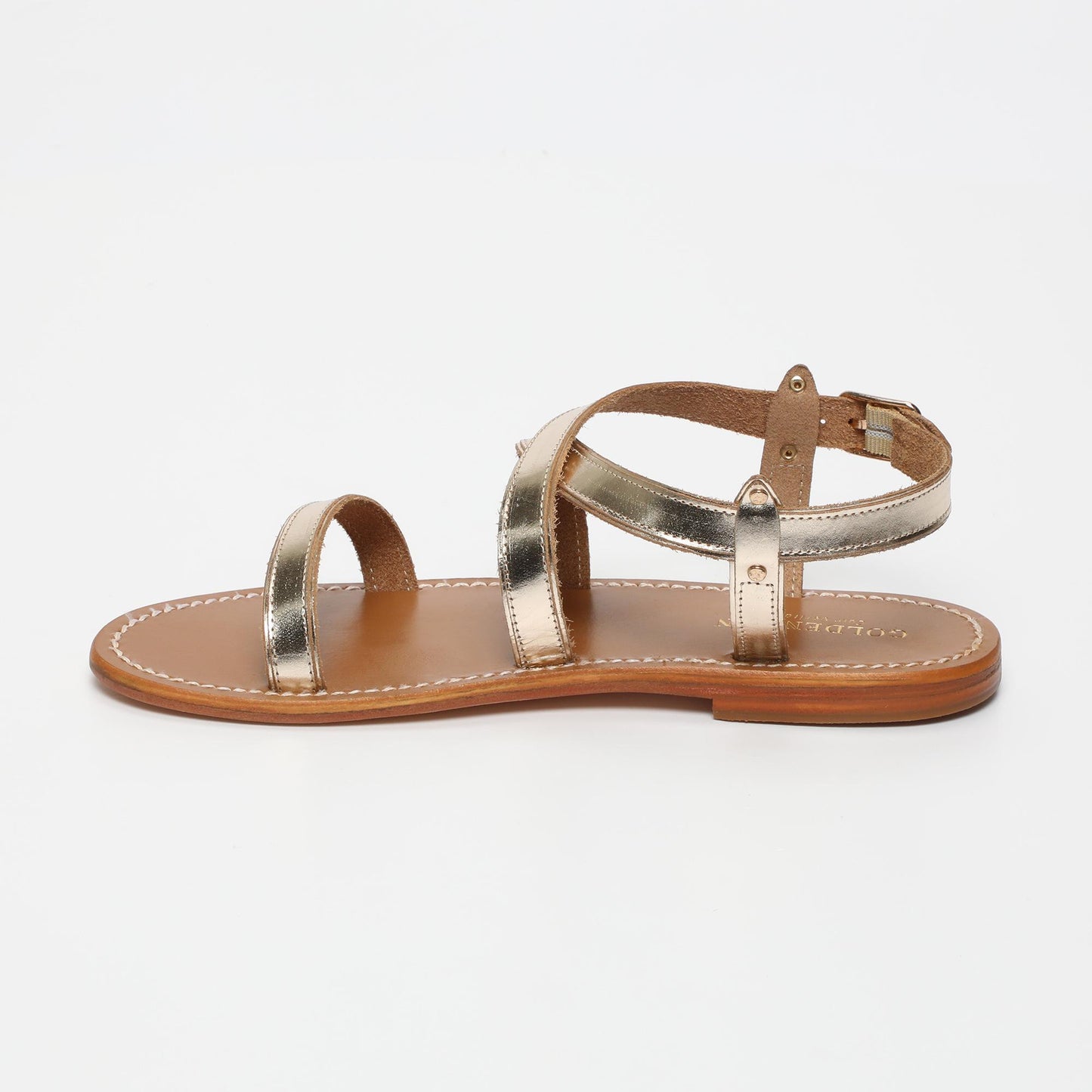STELLA sandales en cuir gold