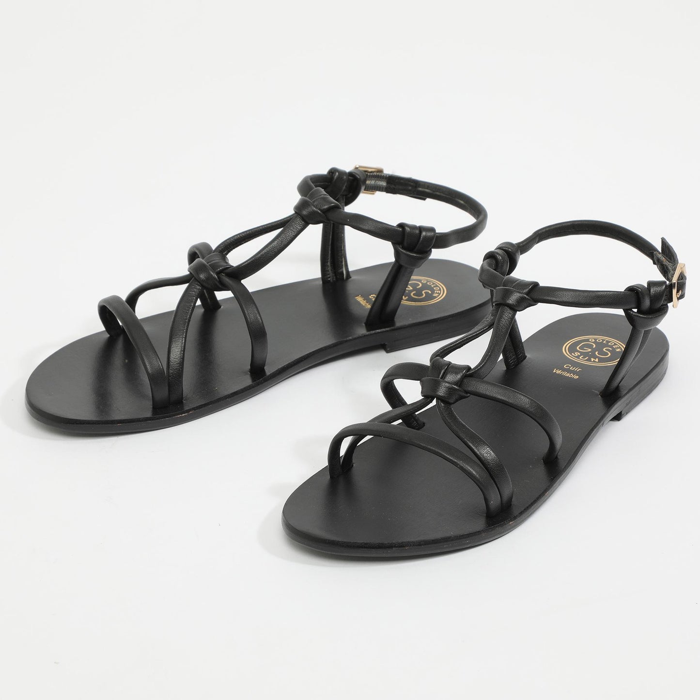 SUE sandales en cuir black