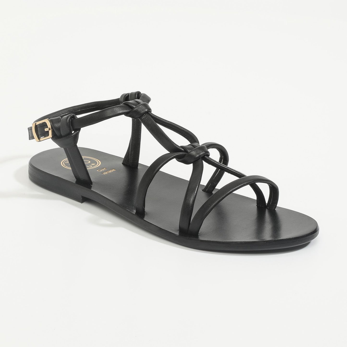 SUE sandales en cuir black