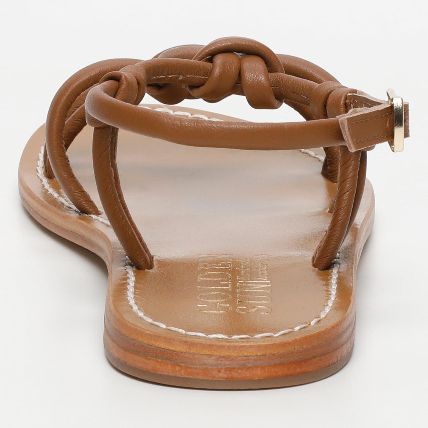 SUE sandales en cuir camel