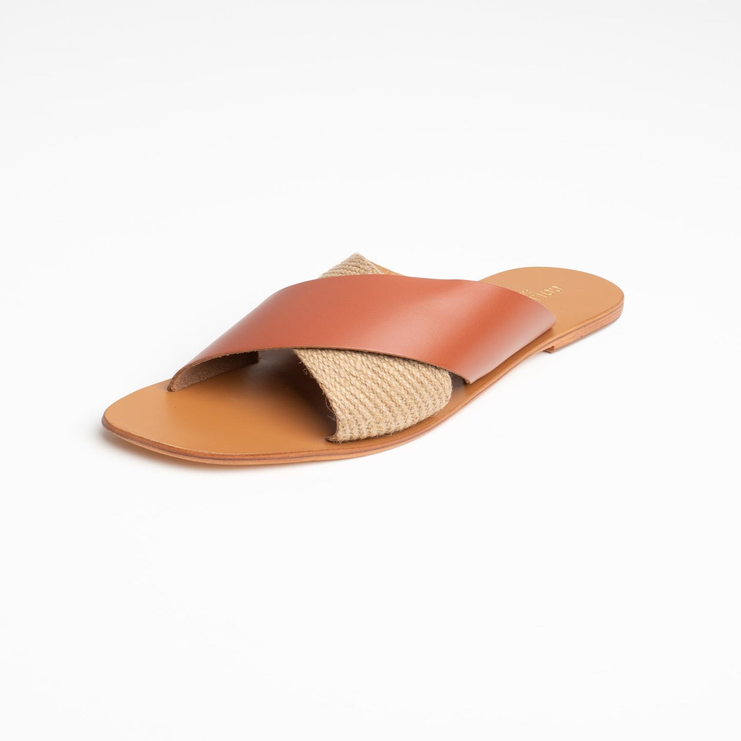 SYLVONNA sandales en cuir camel + rope