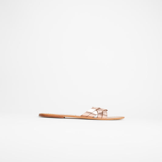 TADAO sandales en cuir rosegold