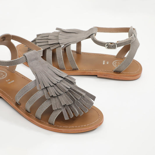 TEQUESTA sandales en cuir grey