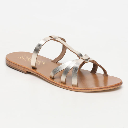 TIBAES sandales en cuir gold