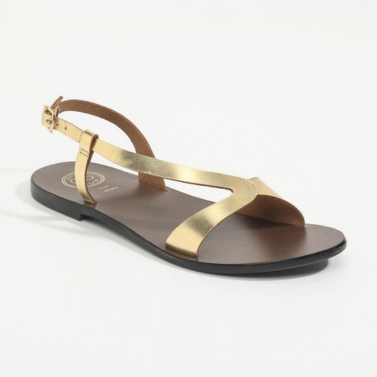 TIMO sandales en cuir dark gold