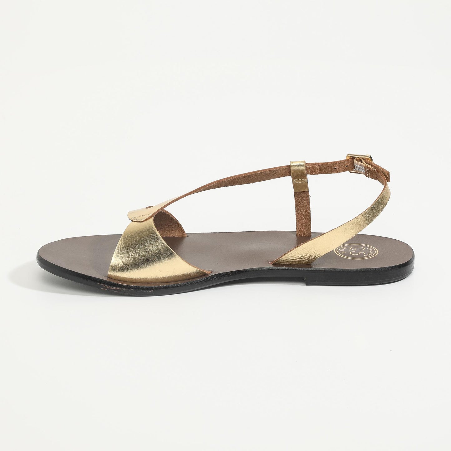 TIMO sandales en cuir dark gold