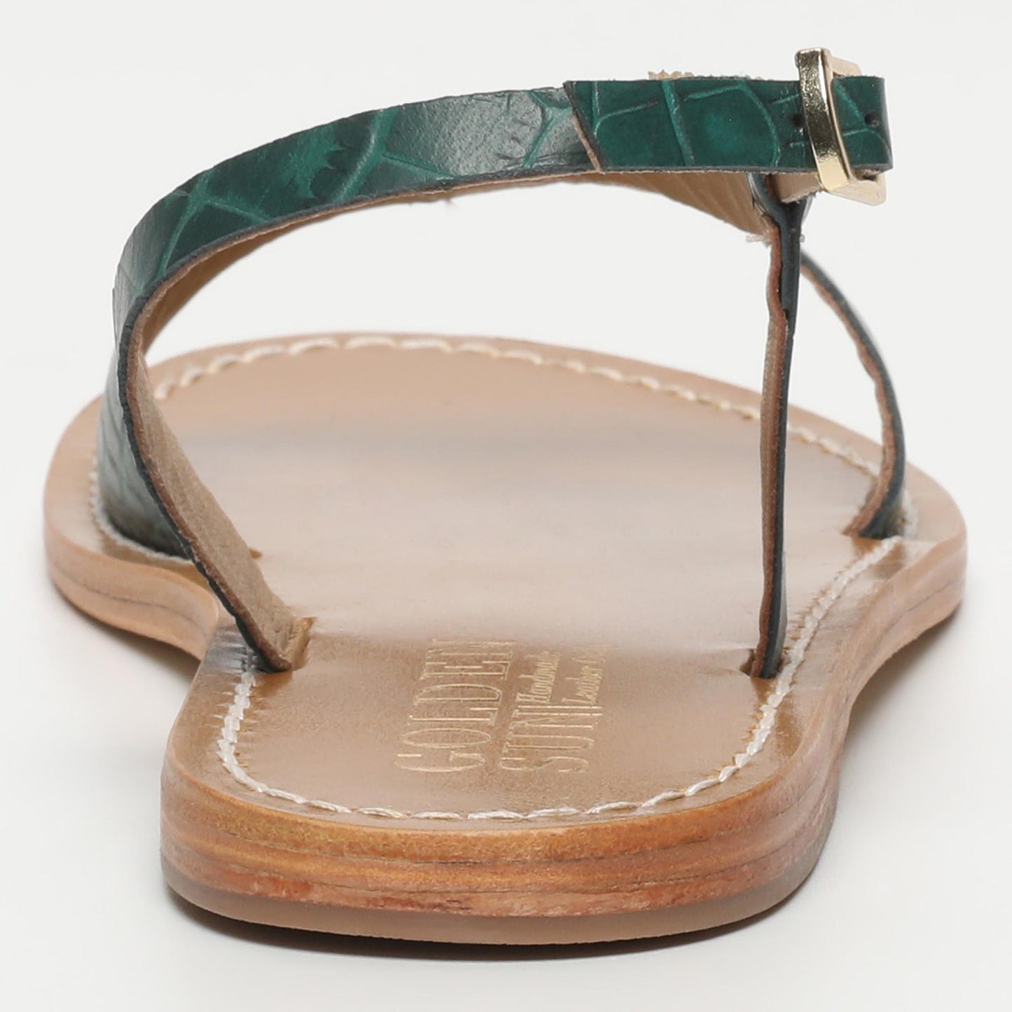 TIMO sandales en cuir green croco