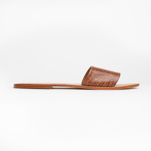 TIMPOOCHEE sandales en cuir tan croco