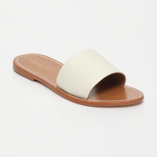TIMPOOCHEE sandales en cuir white croco