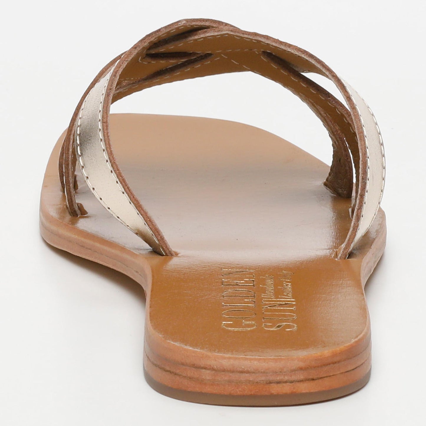 TOCHA sandales en cuir gold