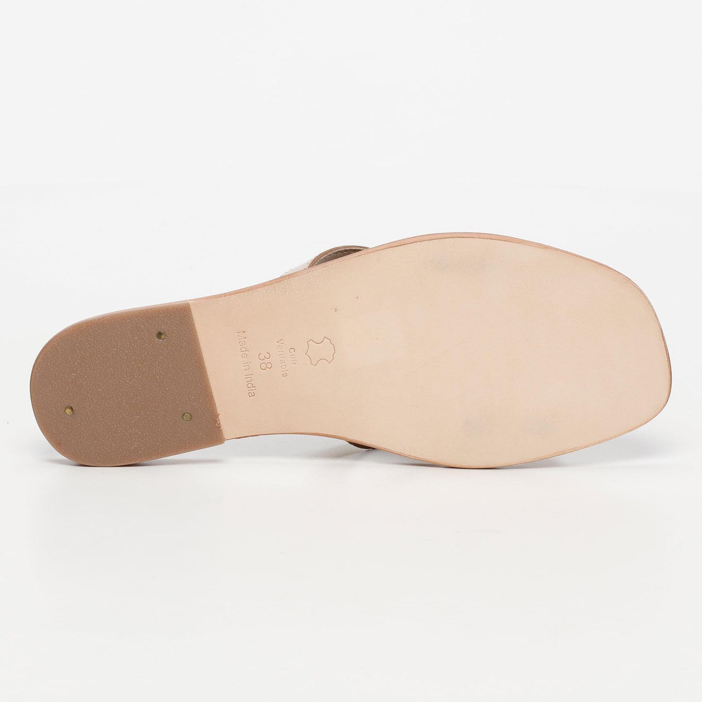 TOCHA sandales en cuir gold