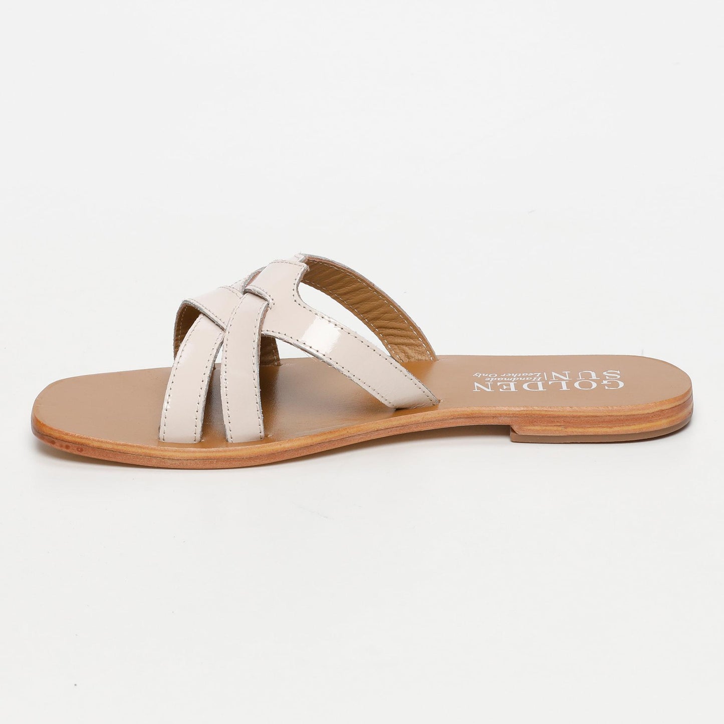 TOCHA sandales en cuir light pink patent